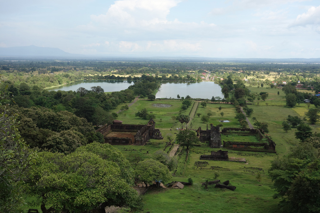 Blick über Wat Phou