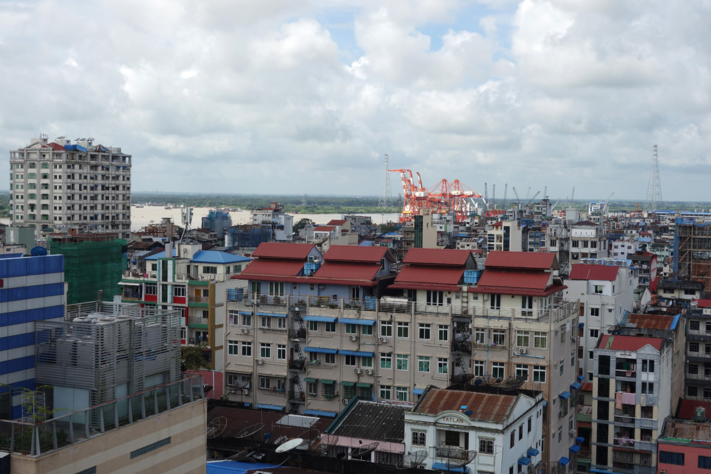 Blick über Yangon