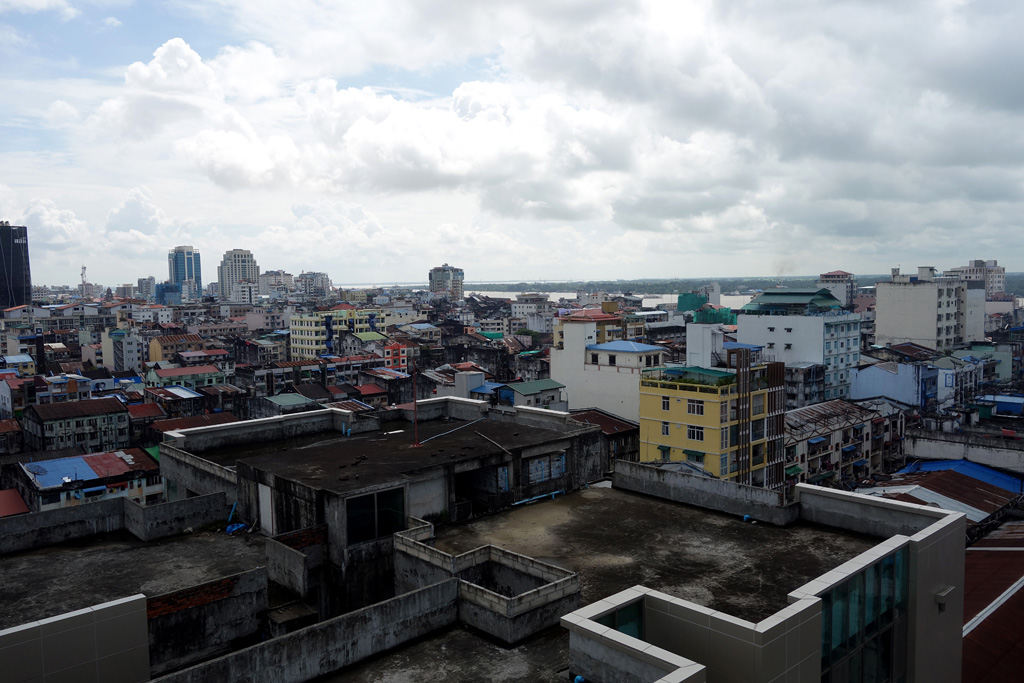 Blick über Yangon