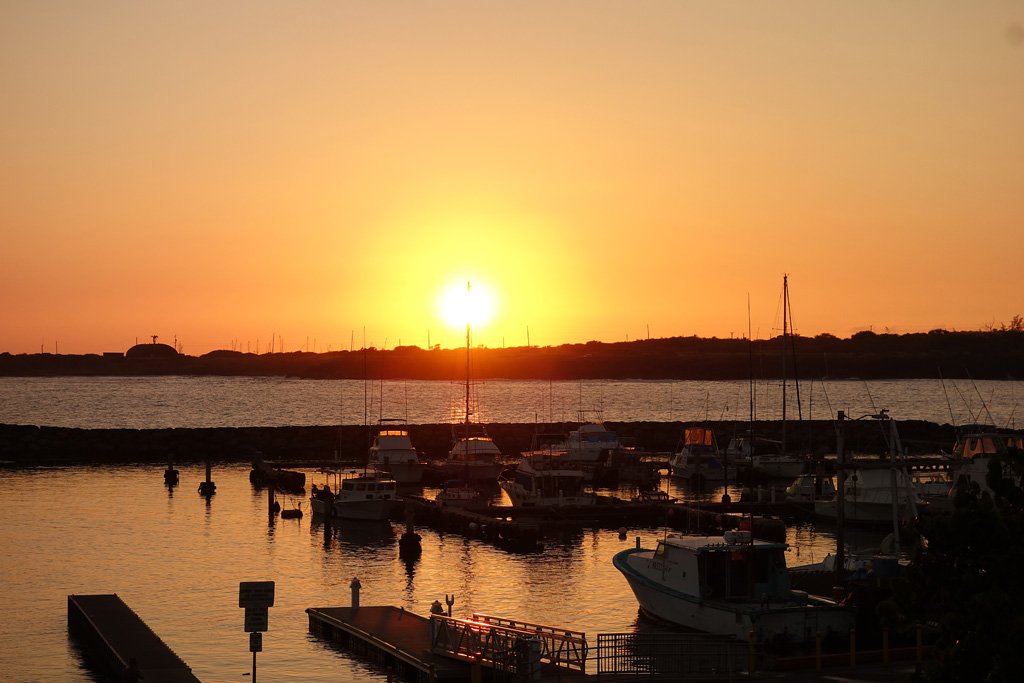 Sonnenuntergang Port Allen