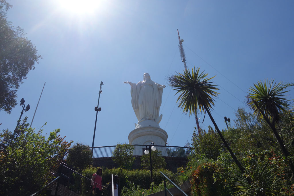 Statue der Jungfrau Maria - Cerro San Cristóbal