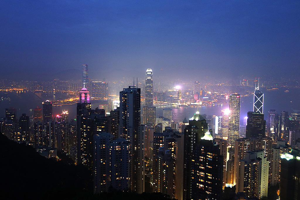 Blick auf Hongkong - The Peak