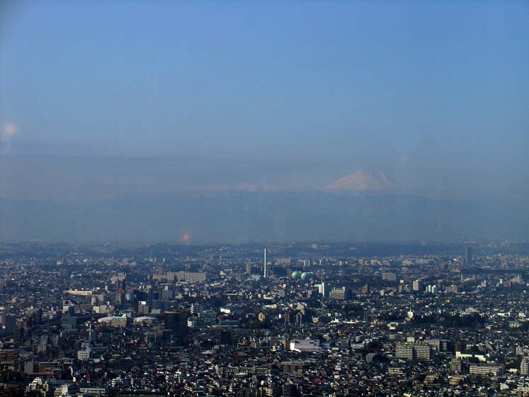 Blick vom Rathaus auf Fujisan