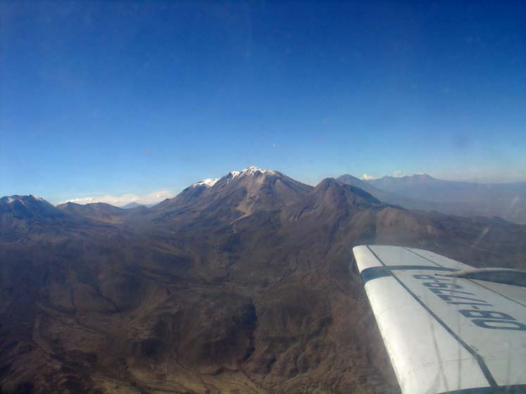 Flug über die Anden