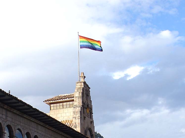 Die Regenbogenflagge der Inkas