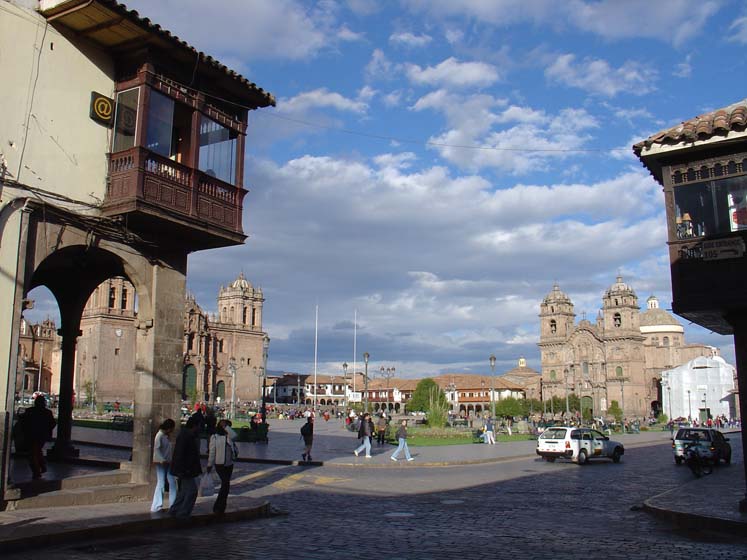 Blick auf den Plaza de Armas