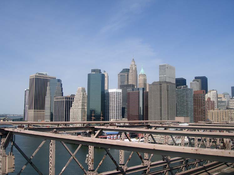 Blick auf die Skyline von Manhattan - New York
