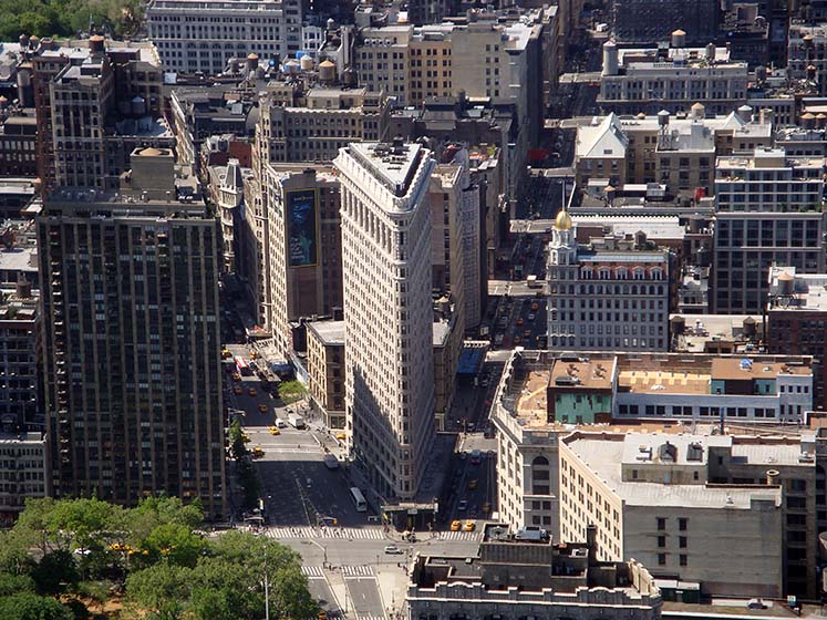 Blick auf Flat Iron Building - New York