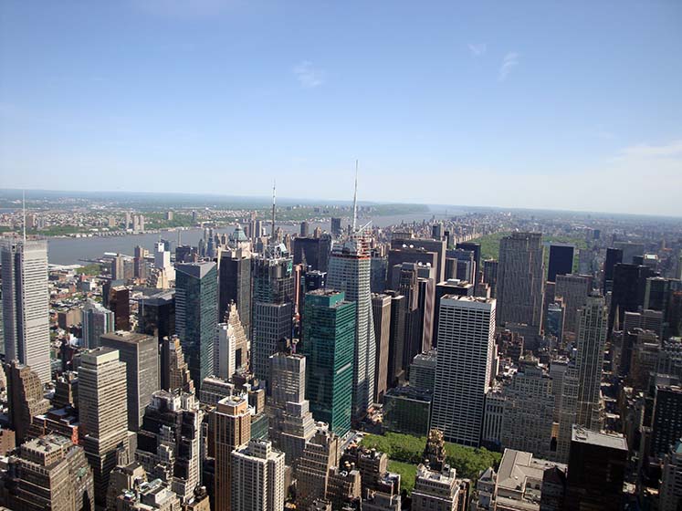 Blick Richtung Central Park - New York