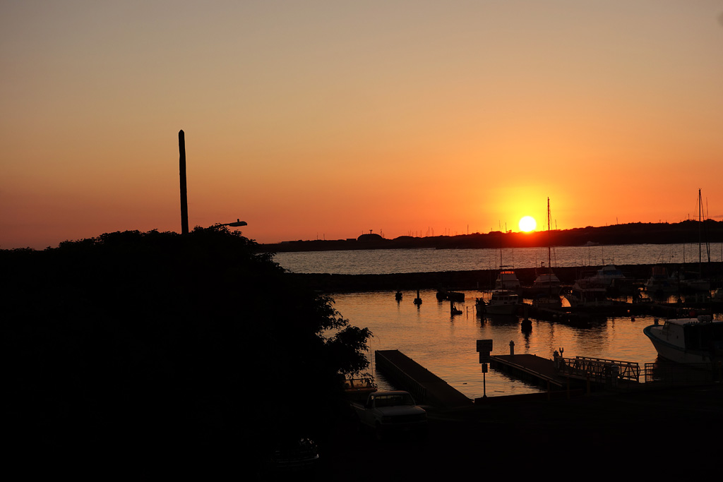 Sonnenuntergang Port Allen